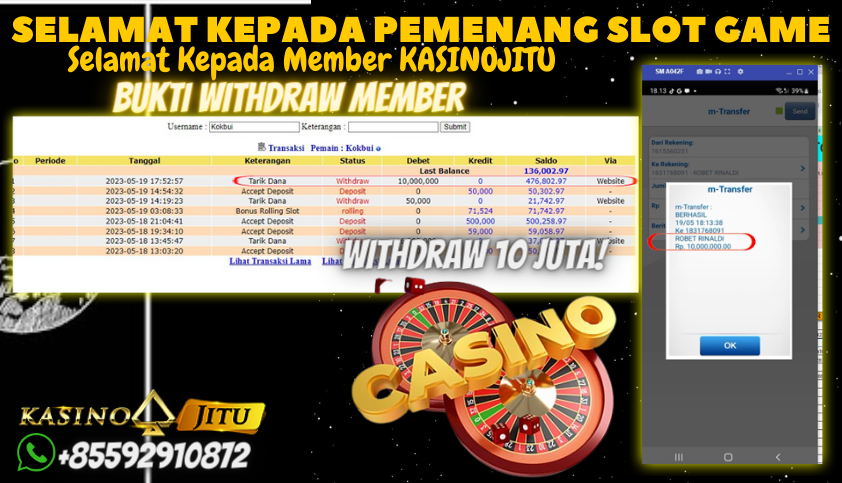 Bukti JP Slot Pragmatic Play KasinoJitu - Sweet Bonanza