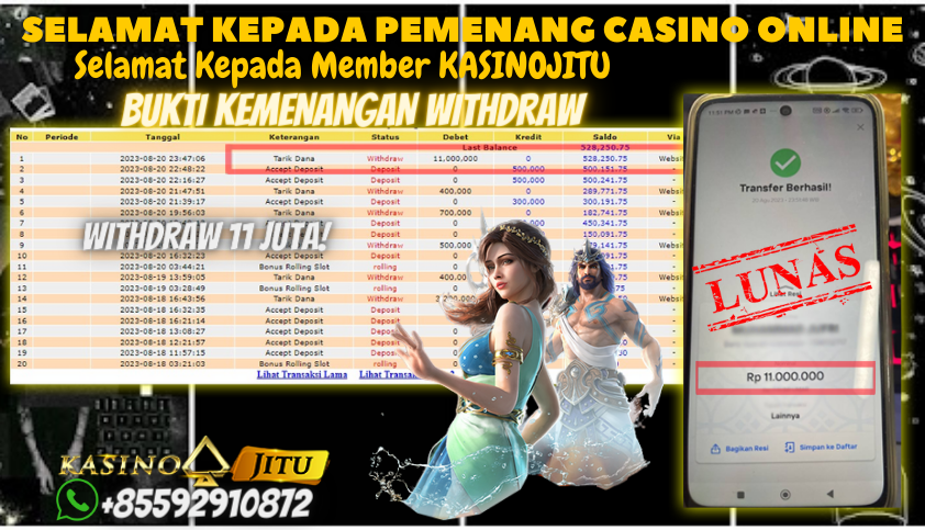 Bukti JP Live Casino - 24D Spin